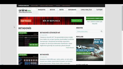 Betadonis yeni sitesi